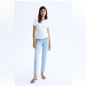 H&M MAMA Maternity Straight Ankle Jeans